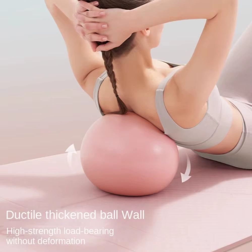 Women Gym Yoga Fitness Ball Thickening Type Anti-Explosion Diameter 25 Cm Pilates Workout Mini Ball Sculpting Legs and Hips