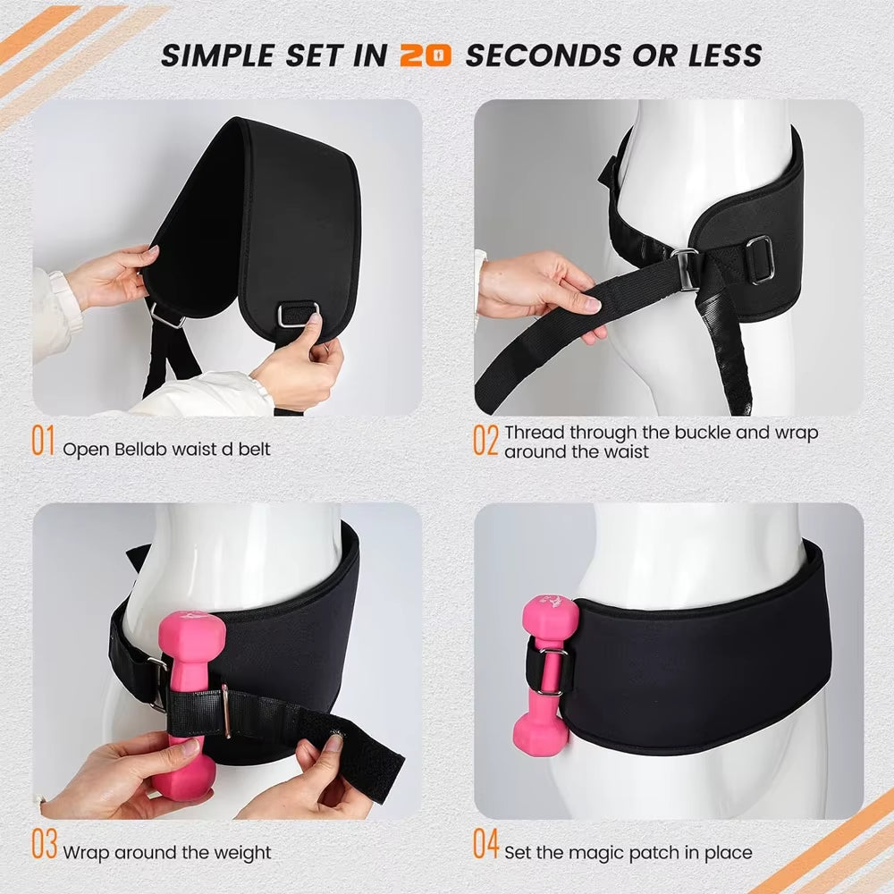 1PC Exercise Hip Thrust Belt, Glute Bridge Pad Butt Workout with Dumbbells Kettlebells for Squats Lunges Lunges Reverse Squat